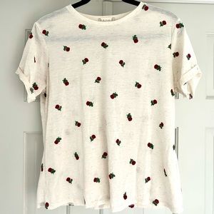 Altar’d State Embroidered Rose Shirt - Size S 🌹